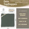 LS-LebenStil Vintage Topflappen 22cm Mynte Moos Grün Produktbild-Vorschau 2