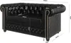 S-STYLE MÖBEL - Chesterfield Sofa 2 sitzer aus Schwarz Produktbild-Vorschau 7