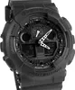 A close-up, studio shot of a black G-Shock watch. Podgląd zdjęcia produktu