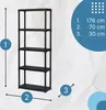 2er Set Steckregal Kunststoff Standregal Vorratsregal Produktbild-Vorschau 2