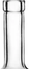 A close-up view of the neck and opening of a clear glass bottle. Produktbild-Vorschau