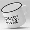 Huuraa Emaille Tasse Ostsee Geschenk Kaffeebecher Vintage Produktbild-Vorschau 2