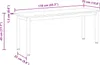 ławka Stare drewno 110 x 35 x 45 cm Materiał drewnopochodny Podgląd zdjęcia produktu 10