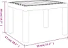 vidaXL Gartentisch Anthrazit 59x47x40 cm PP Produktbild-Vorschau 7