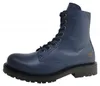 Apple of Eden: Botas de cordones para mujer, color azul, Vista previa de la imagen del producto 4