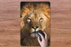 MuchoWow® Mauspad Mousepad Löwe - Tiere - Schwarz - Hell - Produktbild-Vorschau 3