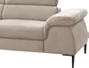 Großes linkes Ecksofa aus beigem Velours - SEPINA by Pascal Produktbild-Vorschau 7