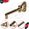 KOTARBAU® 5er Set Möbelschlüssel Schrankschlüssel Groß Gold Produktbild-Vorschau 5