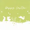 RP 20 Servietten Happy Easter Bunnies green - Fröhliche Produktbild-Vorschau 1