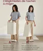 Two women demonstrating two different ways to carry a laundry basket. Produktbild-Vorschau