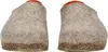 A pair of beige wool clogs with orange lining. Produktbild-Vorschau