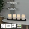 Bougies en cire LED 'May', set de 4, blanc Voir les images du produit 9