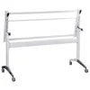A white, mobile stand with wheels. Produktbild-Vorschau