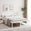 vidaXL Seniorenbett Weiß 140x190 cm Massivholz Kiefer Produktbild-Vorschau 2