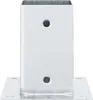 Basi per Pali Quadrate 4 pz Argento 81x81 mm in Acciaio Anteprima dell’immagine prodotto 5