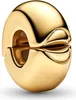PANDORA MOMENTS Charm Clip okrągły pozłacany 763678C00 Podgląd zdjęcia produktu 1