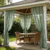 Lot de 2 rideaux vintage en voile transparent à fleurs en Voir les images du produit 7