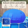 vidaXL Zimný vankúš na bazén Modrý Ø 220 x 140 cm PVC Náhľad obrázku produktu 6
