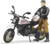 Bruder 63051 - Scrambler Ducati Desert Sled en Bestuurder Anteprima dell’immagine prodotto 1