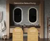 Badspiegel 90x160 cm - Vertikal mit LED Beleuchtung - LED Produktbild-Vorschau 4