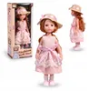 Rote Haare Puppe 32cm lebensecht mit Kleid & Hut Produktbild-Vorschau 1