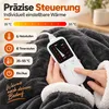 Elektrische Heizdecke mit Ärmeln, Fußtasche und Timer, Produktbild-Vorschau 4
