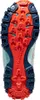 Sohle des Trailrunning-Schuhs "Bushido II Woman" von La Sportiva; mit griffigem Profil in Orange und Blau. Produktbild-Vorschau