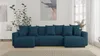 Ecksofa mit Schlaffunktion und Bettkasten DENVER – U-Form Produktbild-Vorschau 4