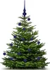 Christbaumspitze 26cm Midnight Blue Mitternacht matt Produktbild-Vorschau 3
