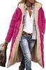 ASKSA Damen Lang Daunenmantel Warm Fleece Reversibel Produktbild-Vorschau 1