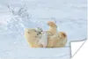 MuchoWow® Poster Eisbär - Schnee - Tiere 120x80 cm - Bilder Produktbild-Vorschau 1
