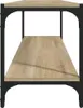 vidaXL TV skrinka Sonoma dub 100x33x41 cm z dreva a ocele Náhľad obrázku produktu 5