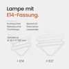 VITO E14 LED Kerzenlampe 3W 120lm 230V 2 Stück Produktbild-Vorschau 5