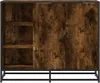 vidaXL Kredens dąb wędzony 92x35x76 cm materiał Podgląd zdjęcia produktu 4