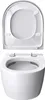 doporro WC toilette suspendu abattant silencieux lunette de Voir les images du produit 6