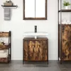 vidaXL: Mueble bajo lavabo, roble ahumado, 60 x 34,5 x 60 Vista previa de la imagen del producto 3