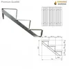 1x ringhiera per scale 3 gradini altezza 53cm ringhiera per Anteprima dell’immagine prodotto 3