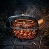 Relaxdays mobiler Holzkohlegrill mit Deckel & Rollen, Produktbild-Vorschau 3