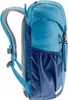 Side view of a blue backpack. Voir les images du produit