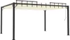 Pavillon mit Lamellendach 3x4 m Creme Stoff und Aluminium , Produktbild-Vorschau 2