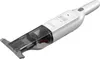 A white handheld vacuum cleaner is shown against a white background. Produktbild-Vorschau