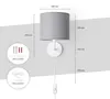 Tischlampe Wandleuchte Wohnzimmerlampe Schlafzimmer Produktbild-Vorschau 3