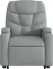vidaXL Fauteuil de massage avec releveur Gris clair Tissu Voir les images du produit 10