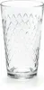 A clear glass tumbler with a diamond pattern. Produktbild-Vorschau