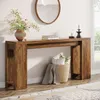 A wooden console table in a hallway with decorative items. Náhľad obrázku produktu
