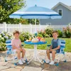 Set da giardino per bambini COSTWAY, completo di tavolo e 2 Anteprima dell’immagine prodotto 2
