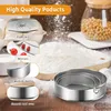Set mit 3 feinmaschigen Sieben inklusive Bürste, rundes Produktbild-Vorschau 2