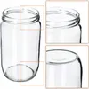 A clear studio shot of an empty glass jar. Podgląd zdjęcia produktu
