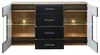 home24 Sideboard - inkl. Beleuchtung - Matt Schwarz / Eiche Produktbild-Vorschau 4