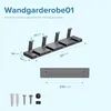 doporro Garderobenhaken Wand Moderne Wandgarderoben aus Produktbild-Vorschau 7